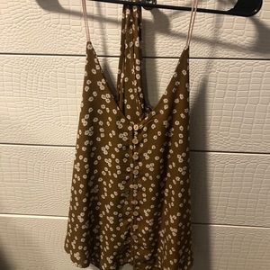 Gimmicks strappy button down tank